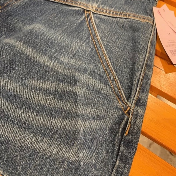 Women’s paper bag button fly shorts- Size 14 - Picture 5 of 9